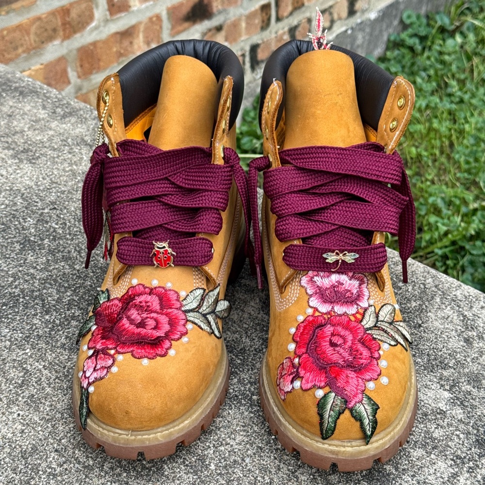 Rose Toe Timberland Boots